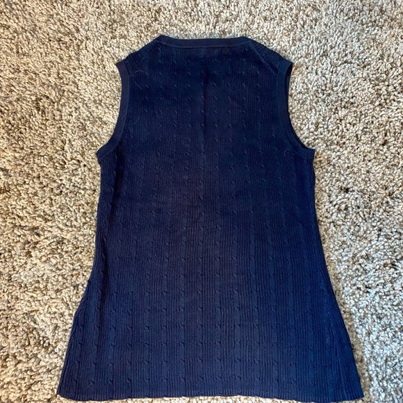 BROOKS BROTHERS - Navy Blue Sweater Vest (S) - Picture 5 of 5